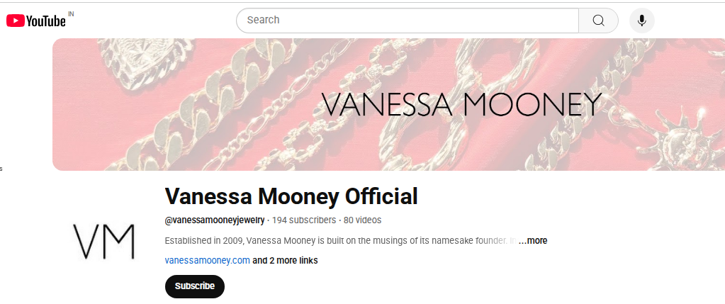 Vanessa Mooney Jewelry YouTube Channel