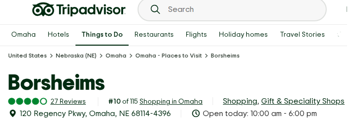 Brosheims Review On Tripadvisor