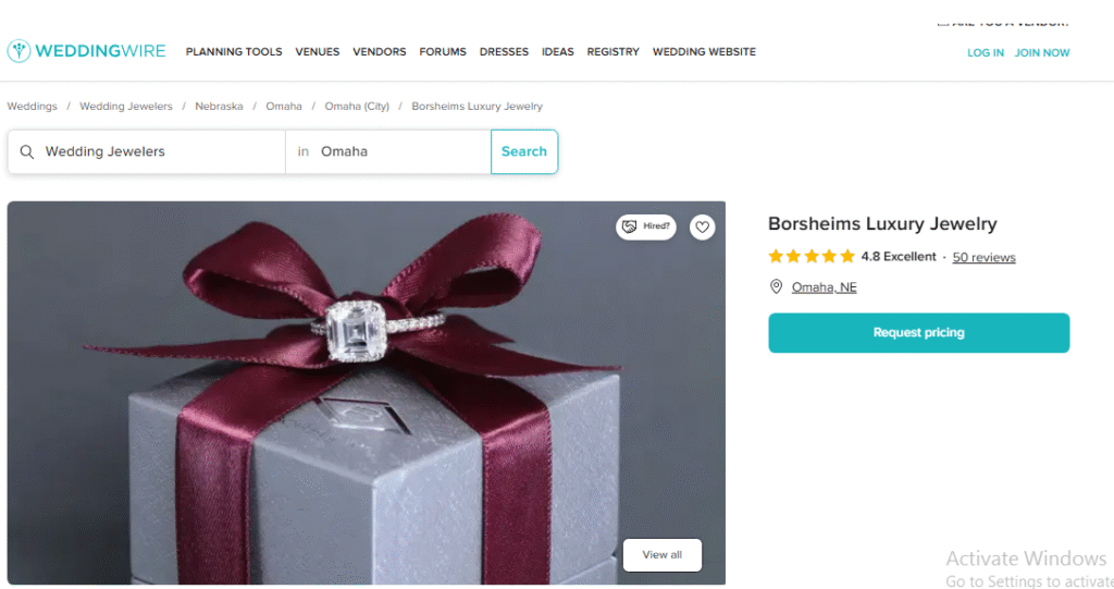 Brosheims Review On WeddingWire