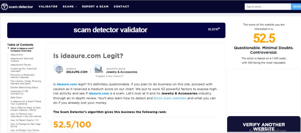 Ideaure Jewelry Review On Scam Detector
