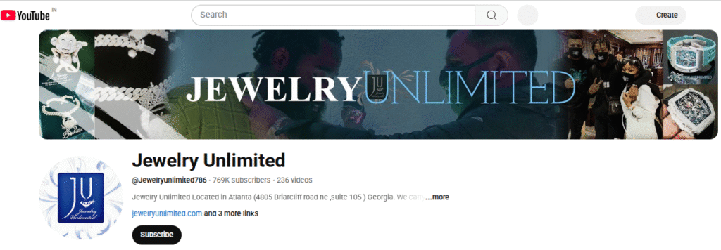 Jewelry Unlimited YouTube Channel