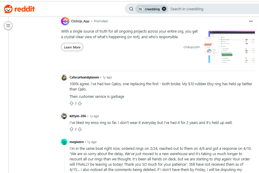 Qalo Ring Review On Reddit