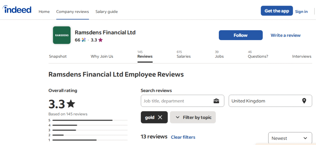 Ramsdens Jewellery Review On indeed