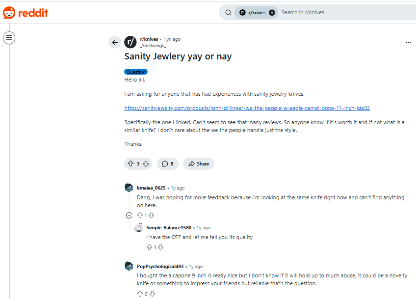 Sanity Jewelry Review On Reddit