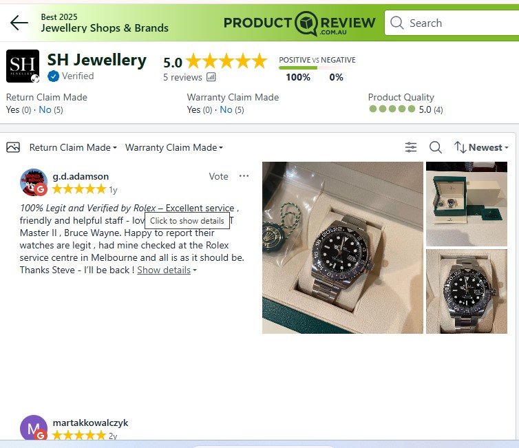 SH Jewellery Reviews On ProductReview