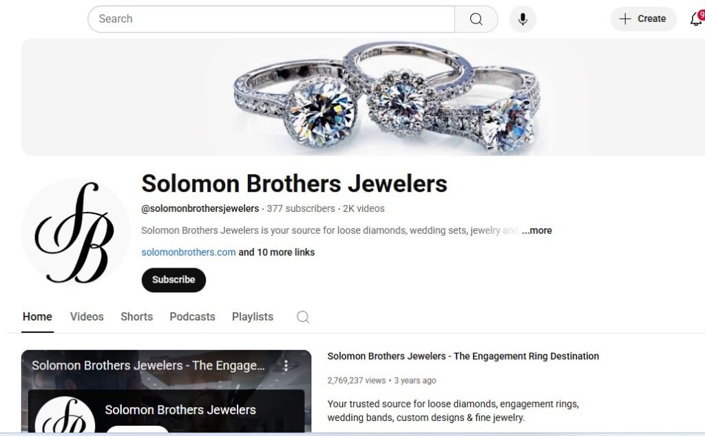 Solomon Brothers Jewelers YouTube Channel