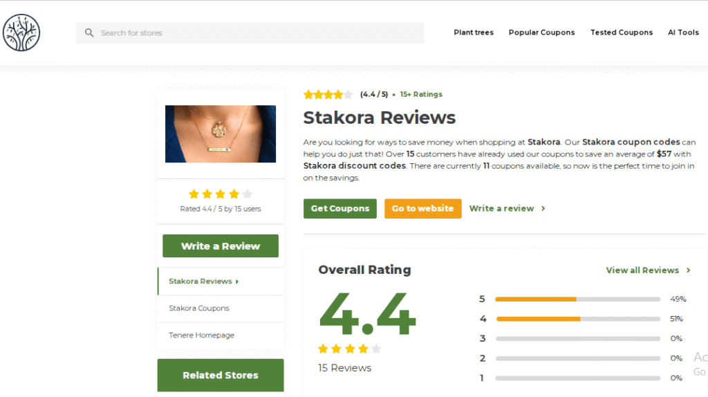 Stakora Jewelry Review On TenereTeam