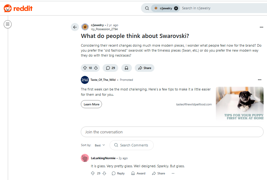 Swarovski Review On Reddit