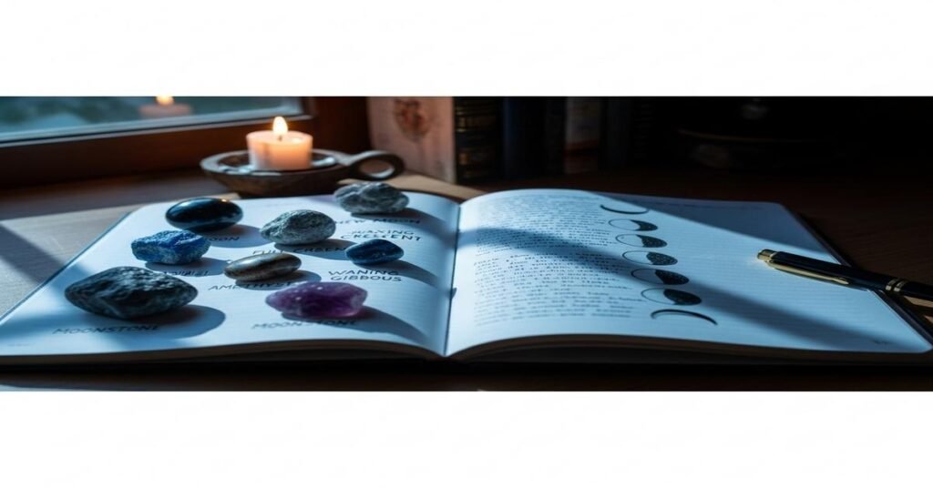 Moon-Journaling With Stones: A 30-Day Guide to Track Effects
