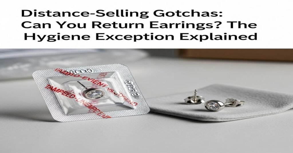 Distance-Selling Gotchas: Can You Return Earrings? The Hygiene Exception Explained