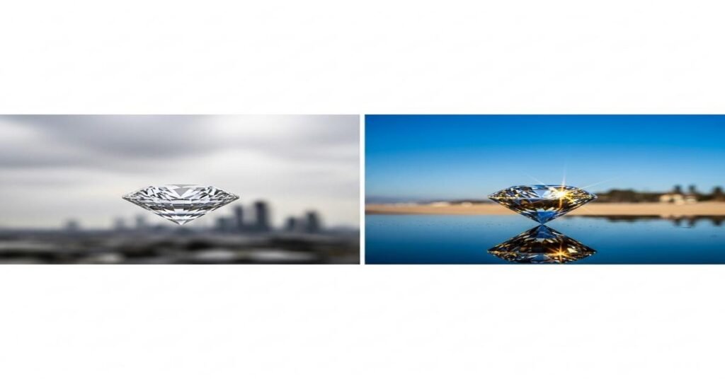 Why Diamonds Look Whiter in Cloudy Weather (London) vs Sunny San Diego