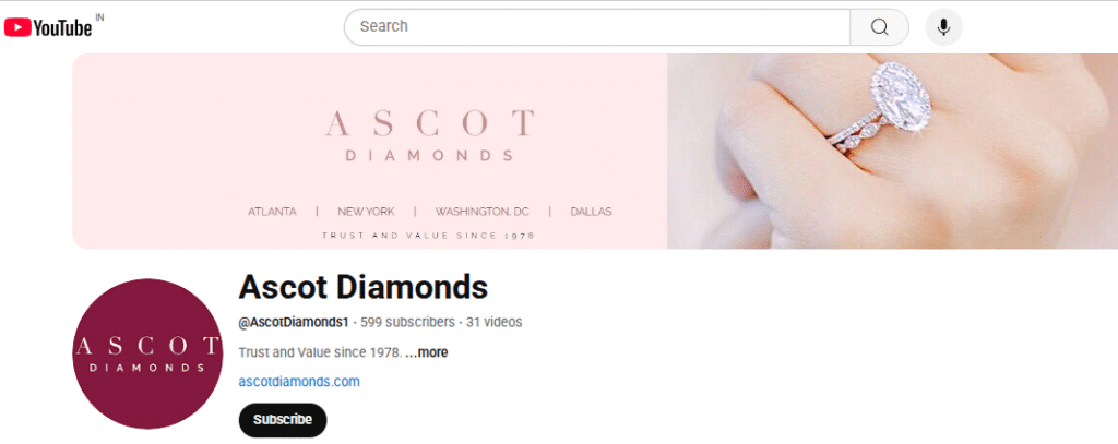 Ascot Diamonds YouTube Channel