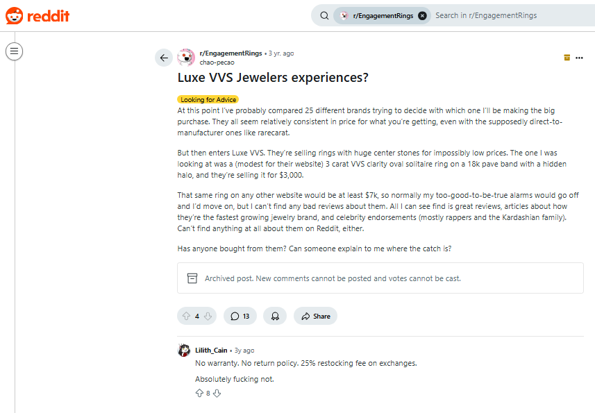 Luxe Jewelry Review On Reddit