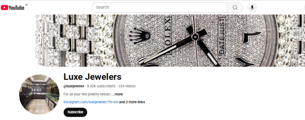 Luxe Jewelry YouTube Channel