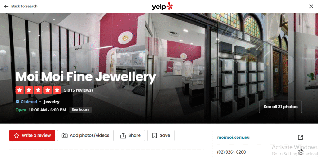 Moi Jewellery Review On Yelp