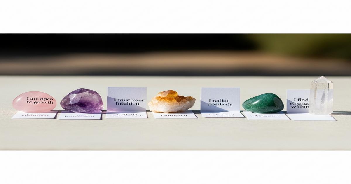 Pairing Gemstones with One-Sentence Affirmations That Don’t Feel Cheesy
