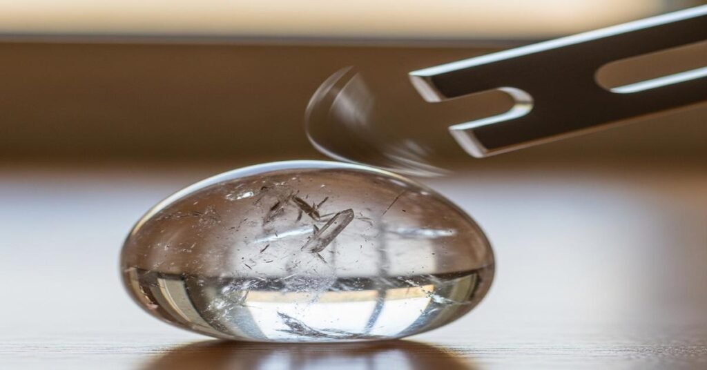 Does a Tuning Fork Change How a Crystal Feels? Sound Experiments