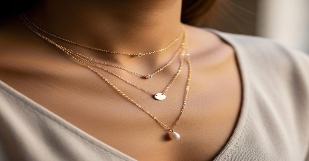 How to Layer Necklaces: The 3 Simple Rules to Layering Necklaces Perfectly for That Effortless, Celebrity-Inspired Look.