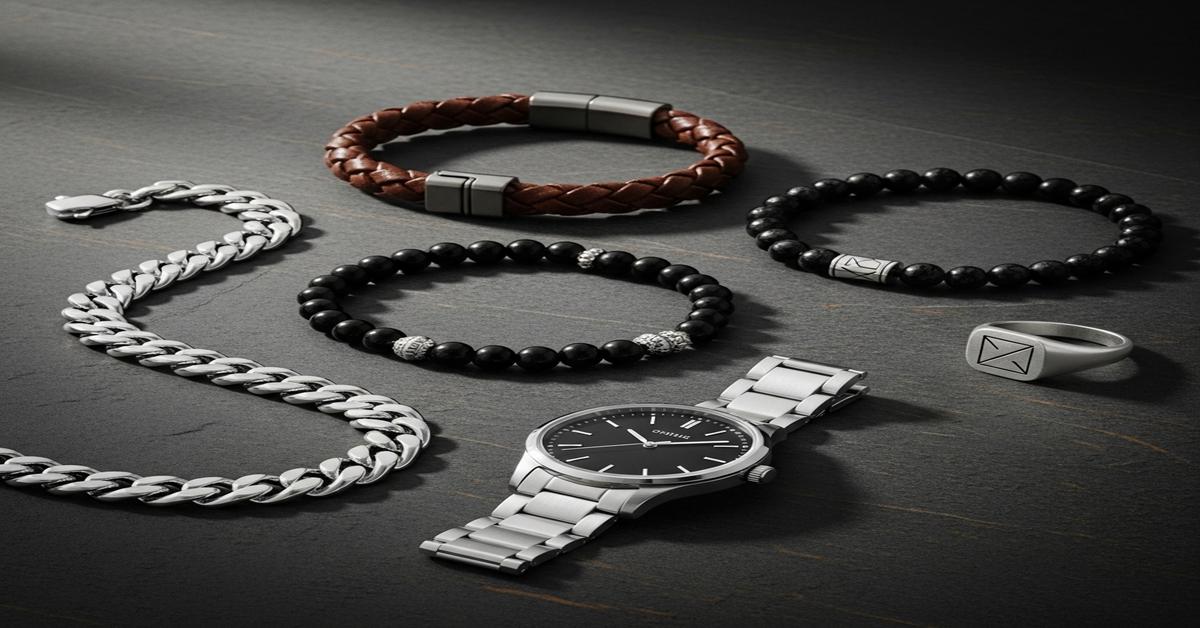 Men’s Jewelry Guide: From Bracelets to Chains, 5 Classy and Stylish Jewelry Options for the Modern Man.