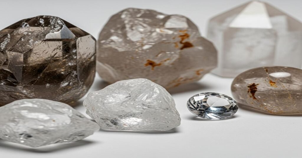 How to identify real Quartz (Smoky/Rock Crystal) vs lab-grown ones: Expert identification guide