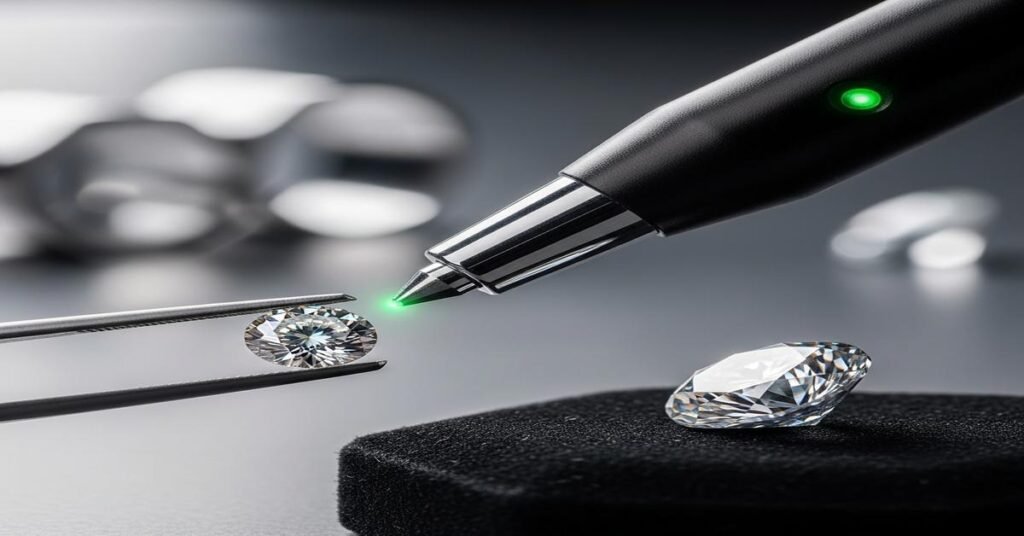 The Moissanite Test: Your Diamond Tester Pen Is Lying to You, This Is the Only Way to Tell a Real Diamond from Moissanite Instantly.