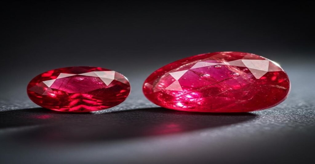 Real Ruby vs. Glass-Filled: That "Affordable" Ruby Is Likely Lead-Glass, A Gemologist's Guide to Spotting This Dangerous Fake.