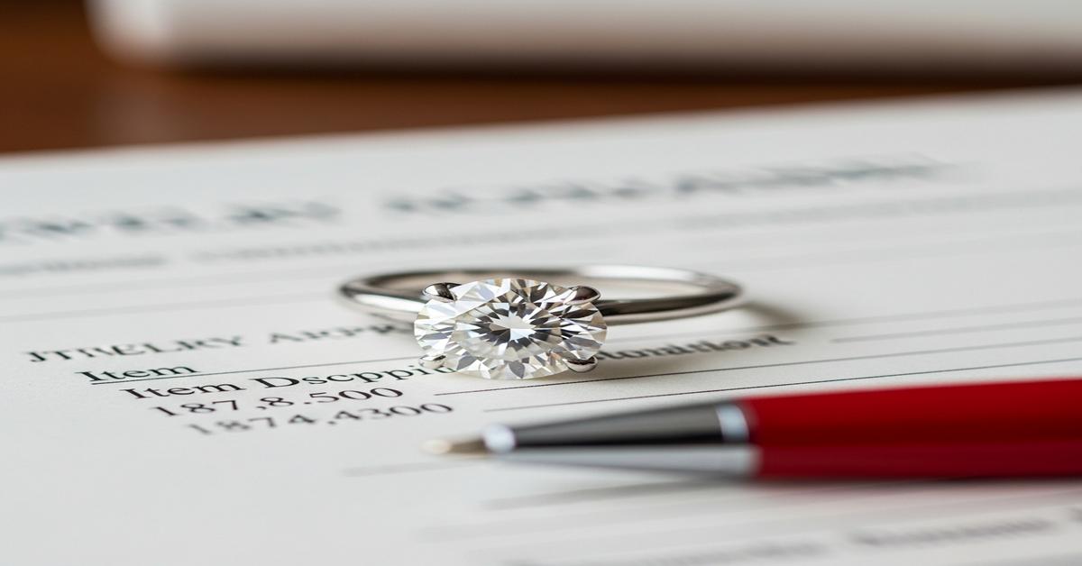 Jewelry Insurance 101: Your Homeowner’s Policy Won’t Cover Your Ring, The Truth About “Scheduled” Policies and What They Really Cost.