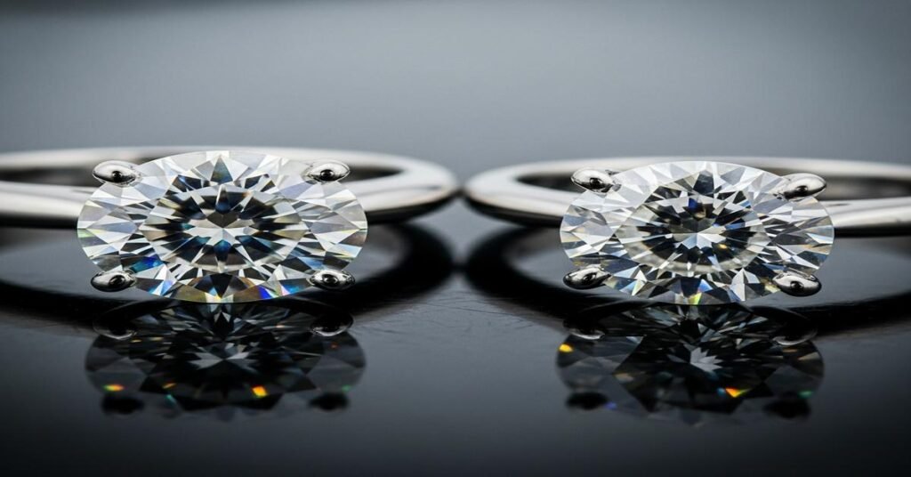 Moissanite vs. Cubic Zirconia (CZ): Why Is Moissanite 20x More Expensive? A Side-by-Side Comparison of Sparkle, Durability, and Value.