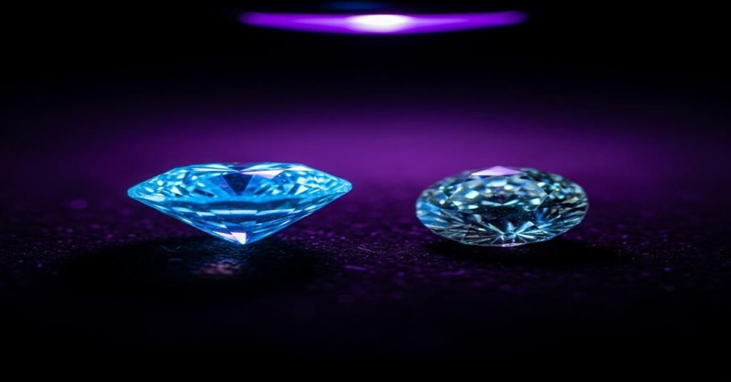 The UV Light Test: The Easiest Way to Spot a Natural Diamond, Why Most Lab-Grown Diamonds Don't Glow Under UV Light.