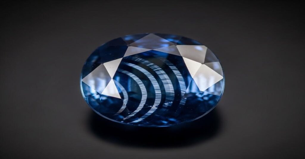 Natural vs. Lab Sapphire: Look for "Curved Striae," The Telltale Sign of a Flame Fusion Fake Sapphire, Even Jewelers Get Fooled.