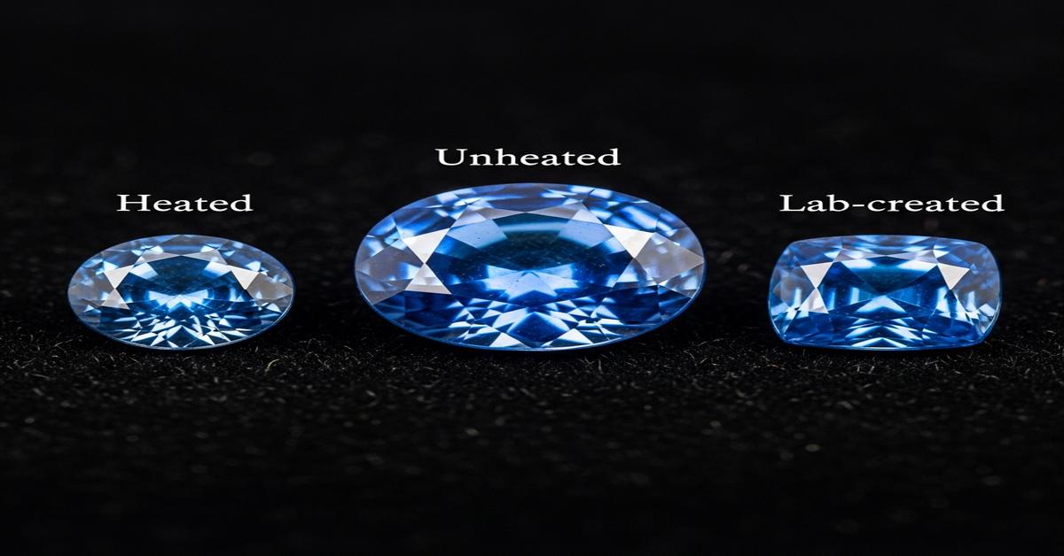 “Heated” vs. “Unheated” vs. “Lab”: A Buyer’s Guide to Sapphire, Why an Unheated Natural Is 100x More Valuable.