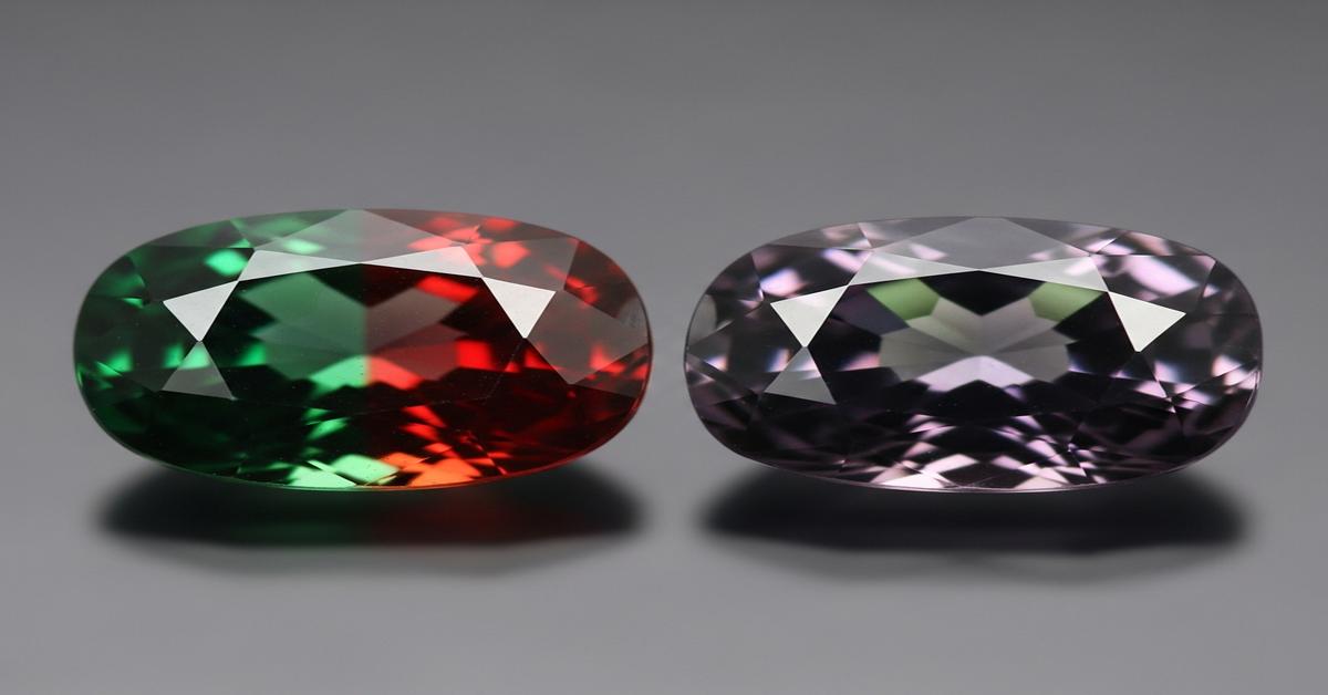 “Green to Red” vs. “Green to Purple”: The Telltale Color Shift of a Natural Alexandrite vs. a Common Lab-Grown Fake.
