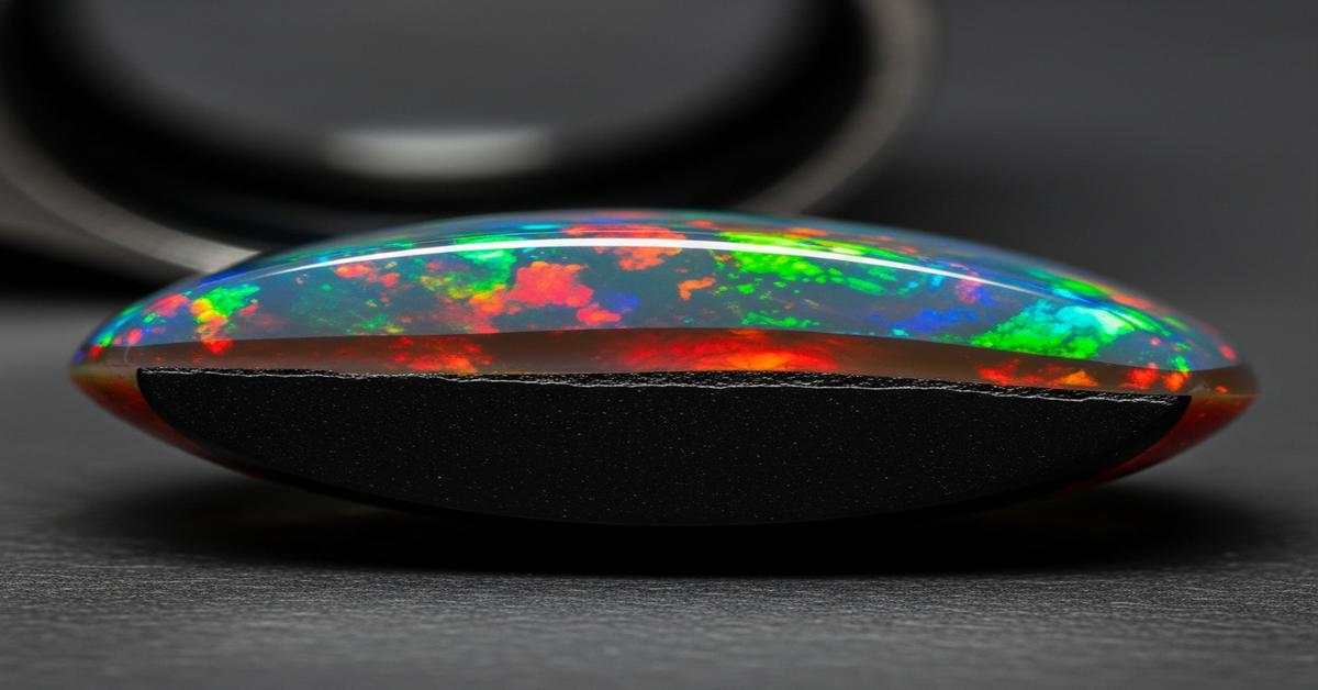 “Doublet” and “Triplet” Opal Scams: Is Your Opal’s Backing Made of Black Plastic? You’ve Been Fooled by a Composite Stone.